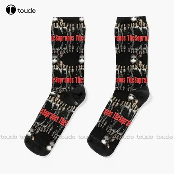 Носки Sopranos- Reflection, Длинные носки для женщин, Персонализированные мужские носки для взрослых, подростков, молодежи, Рождественский подарок на Хэллоуин 3