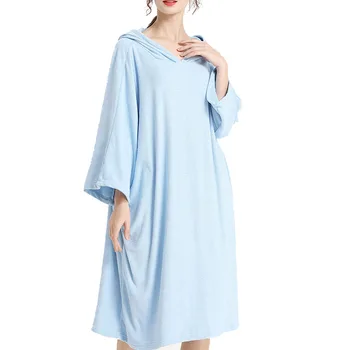 Осенне-весенняя пижама женская 9XL 8XL 7XL, обхват груди 160 см, большие размеры, женское платье, 3 цвета 1