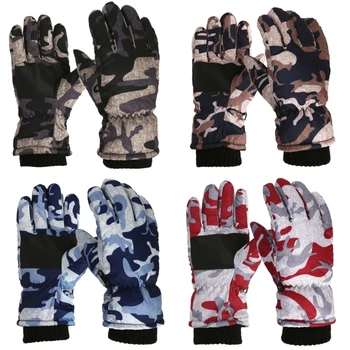1 пара противоскользящих зимних перчаток, удобные теплые варежки, защитные лыжные перчатки, прямая поставка 25
