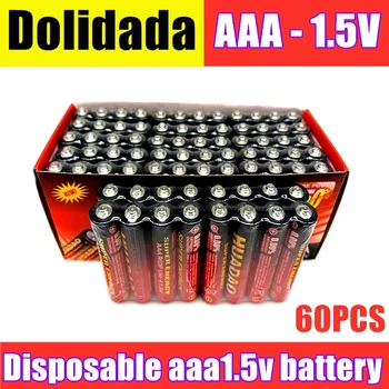 Одноразовый аккумулятор 1,5 В, углеродные батареи AAA, безопасные, взрывозащищенные 1,5-вольтовые батареи AAA UM4, без ртути 16