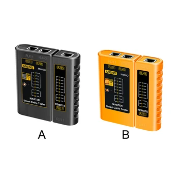 Тестер сетевого кабеля для ноутбука, Интернет-Ethernet, детектор RJ45 RJ11, инструмент для тестирования АБС-пластика, Сетевые аксессуары 9