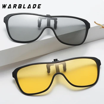 WarBLade Мужские поляризованные Солнцезащитные очки Солнцезащитные Очки-клипсы Аксессуары для очков Без оправы Женские Фотохромные Очки для вождения UV400