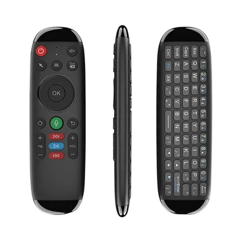 M6 Smart Flying Air Mouse Беспроводная клавиатура Мышь Мини-голосовой пульт дистанционного управления с подсветкой для ноутбука Android TV Box 23