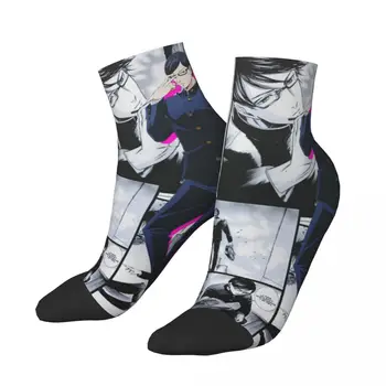 Счастливые мужские носки до щиколотки Sakamoto Desu Ga в стиле манга, харадзюку, новинка, носки для экипажа, подарочный рисунок с принтом 8