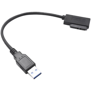 Новый кабель-адаптер для оптического привода CD/DVD ROM для ноутбука USB 3.0 - 7 + 6 13Pin Slimline SATA 21