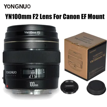 Объективы для Фотокамер YONGNUO YONGNUO 100MM YN100mm F2 С Большой Диафрагмой Средний Телеобъектив Prime для Canon EF Mount 24