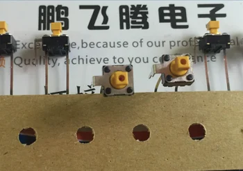 10 шт./лот, импортированный из Японии сенсорный выключатель B3F-6152 6*6*7.3 прямой штекер, кнопка с квадратной головкой 2 фута, микродвижение 25