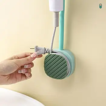 Вешалки для фена для ванной комнаты с регулируемой громкой связью на 360 градусов, стойка для фена с намоткой кабеля, стойка для фена для дома 21