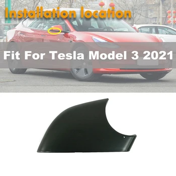 Нижний Держатель зеркала заднего вида для Tesla Модель 3 2017-2023 Защитная крышка зеркала заднего вида 6