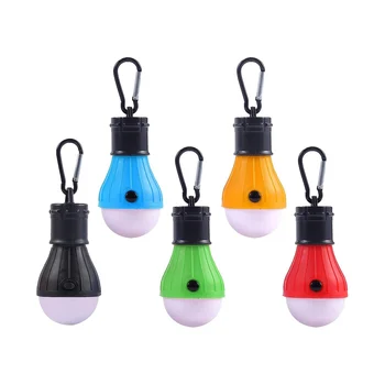 5 упаковок походной лампочки Портативный светодиодный фонарь для кемпинга, лампа для освещения походной палатки, походное снаряжение и экипировка для пеших прогулок 5