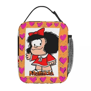Аксессуары Mafalda Heart Изолированные Ланч-Пакеты Для Пикника Happy Mafalda Comic Пищевой Контейнер Портативный Охладитель Термальные Ланч-Боксы 16