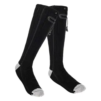 Электрические носки с батарейным питанием 4000 мАч В холодную погоду Теплые Носки для мужчин и женщин Грелка для ног для верховой езды кемпинга пеших прогулок 15