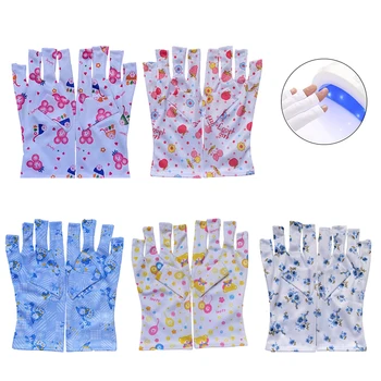1 Пара перчаток с защитой от ультрафиолетового излучения, перчатки с защитой от УФ-излучения для ногтей, гель для ногтей, УФ светодиодная лампа, сушилка для ногтей, маникюрный салон 7