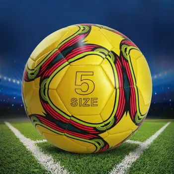 Профессиональный футбольный мяч для экзаменов по футболу Официальный размер 3/5 Водонепроницаемый футбольный мяч из ПВХ для детей для тренировок студентов