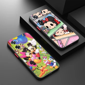 Разноцветный Чехол с Микки Маусом Disney для Oppo A98 A78 A94 A76 A74 A73 A54 A53 2020 Reno 8 7 6 5 5G Матовый Полупрозрачный Чехол Для телефона 16