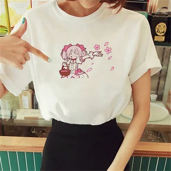 Женская футболка Madoka Magica Японская футболка женская дизайнерская уличная одежда 7