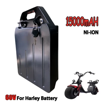Электрический мотоцикл 60 В 15 Ач, водонепроницаемая литиевая батарея 18650, ячейка 300-1800 Вт, используется для скутера Harley, велосипеда