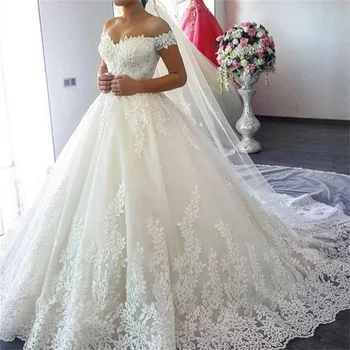 Кружевное платье невесты, свадьба 2023, свадебные платья с высоким шитьем для женщин, официальный магазин Amandas Novias, роскошные свадебные платья 1