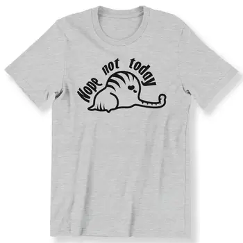 Нет, Не сегодня Мужская Женская футболка с забавным ленивым котом, Футболка из 100% Хлопка 12