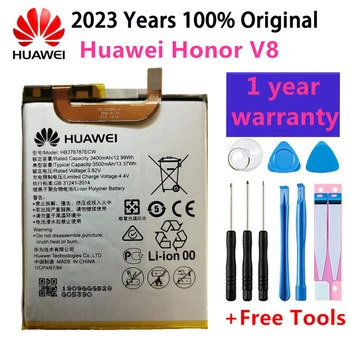 Оригинальный аккумулятор для телефона Hua Wei HB376787ECW для Huawei Honor V8 3500 мАч Запасные батареи Бесплатные инструменты 21