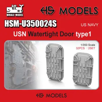 Модель HS U350024S в масштабе 1/350, водонепроницаемая дверь USN, тип 1 9