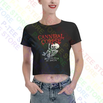 Труп каннибала, зарезанный при рождении, Женская укороченная футболка, футболка Vtg, модная классическая высококачественная женская рубашка 11