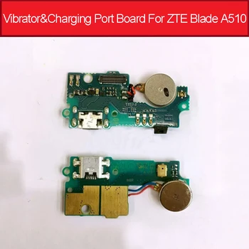 Вибратор и плата USB-порта для зарядки для ZTE Blade A510 Nubia BA510 Плата для подключения док-станции для зарядного устройства, Гибкий кабель, запасные части 17
