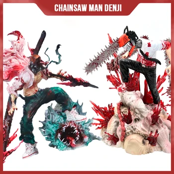 Аниме Фигурка Человека-бензопилы Дэндзи Chainsaw Man Rage Battle Bat Devil Denji / Power Figure Коллекционные модели игрушек 9