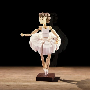 Строительный блок MOC Ballerina Балетный танец Персонаж танцовщицы Модель 