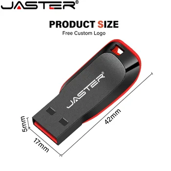 JASTER Metal USB Флэш-накопители 128 ГБ Реальной Емкости Memory Stick 64 ГБ Портативная Ручка-Накопитель 32 ГБ Бесплатный Брелок USB-Накопитель 16 ГБ 8 ГБ 24