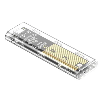 прозрачный Корпус SSD-накопителя USB Type C от USB3.1 до M.2 22