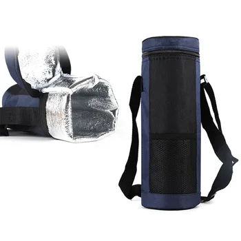 1x Сумка-холодильник для бутылок с водой, универсальная сумка для бутылок с водой, вместительная изолированная сумка-холодильник для путешествий на открытом воздухе, кемпинга, пешего туризма
