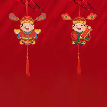 Магнит на холодильник в китайском стиле, Праздничный магнит, Магнитный всасывающий Бог богатства, Подвесное украшение, Креативный мультфильм высокого класса 23