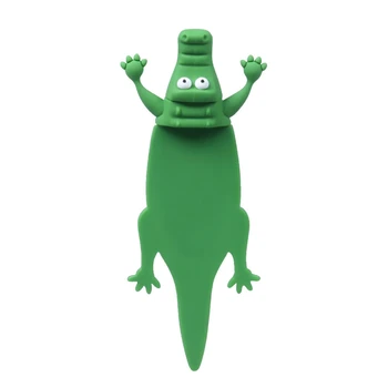 Забавная Раздавленная Животная Закладка Noctilucence Light Alligator Закладки Для Детей Девочек Мальчиков Мужчин Женщин Простые В Использовании 11