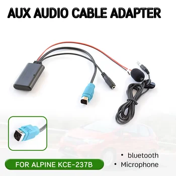 беспроводной аудиоинтерфейс bluetooth Aux Приемник Кабельный Адаптер с микрофоном для Alpine KCE-237B для Alpine 2009 + CDE-W203Ri