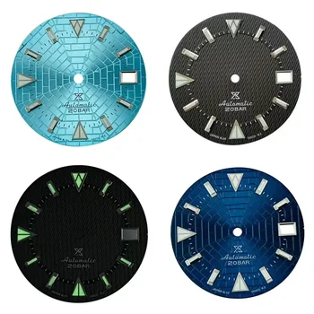 Циферблат часов диаметром 28,5 мм, Новый светло-зеленый ночник NH35, Модифицированный Аксессуар для часов для дайвинга с логотипом NH36 Spider Web S 21