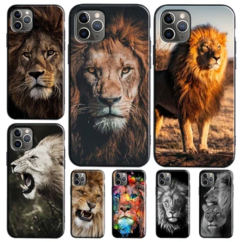 Чехол King Lion Roaring TPU для iPhone 11 14 Pro Max XR X XS Max 6S 8 7 Plus SE 2020 12 Pro Max 13 mini Cover 20