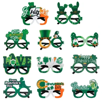 Очки Patricks Day с трилистником, очки Green Clovers, очки Lucky Irish, прямая поставка 6