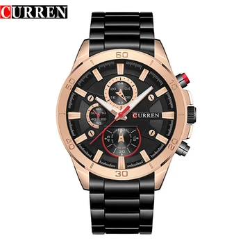 Мужские часы CURREN, мужские модные аналоговые военно-спортивные часы, полностью стальные водонепроницаемые наручные часы, Новые роскошные Relogios Masculino 4