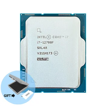Процессор Core i7-12700F i7 12700F, 2,1 ГГц, двенадцатиядерный, двадцать потоков, процессор 10 нм, L3 = 25 Мб, 65 Вт, LGA 1700 17