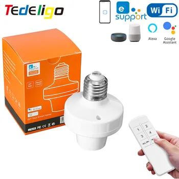 Tedeligo eWeLink WiFi E27 Socket Base Smart Bulb Держатель лампы, 2,4 ГГц AC 110-220 В Выключатель Света с Дистанционным Управлением, Поддержка Alexa Google 1