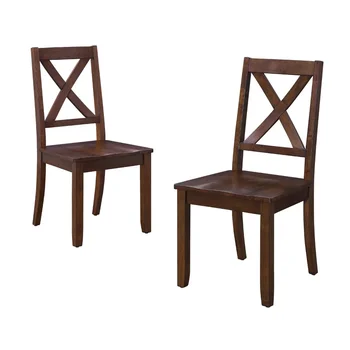 Перекрещивающиеся обеденные стулья, комплект из 2-х, ресторанный стул 6