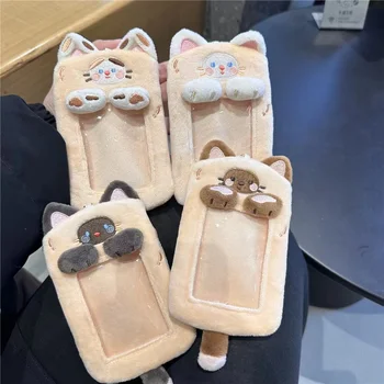 Kawaii Cartoon Cookies Cat modeling Плюшевый держатель для фотокарточек Kpop Держатель для фотокарточек Korea display кулон Школьные Канцелярские принадлежности 7