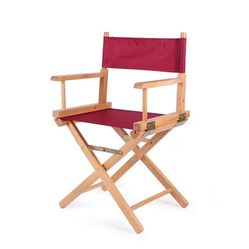 Директорские кресла из дерева Oaktafair Складная легкая уличная мебель Портативный складной походный пляжный стул Деревянный 15