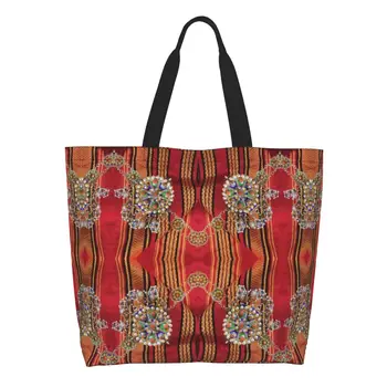Мода Amazigh Kabyle Ювелирные Изделия Сумки Для Покупок Многоразовые Африка Берберский Этнический Стиль Бакалея Холст Сумка Для Покупок Через Плечо 1
