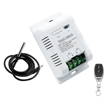 Умный переключатель температуры Tuya Wifi Интеллектуальный переключатель мониторинга RF433 Переключатель термостата Переключатель контроля температуры 16A 3000 Вт