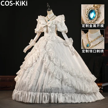 COS-KiKi Identity V Marie Bloody Queen Promised Day QiZhen Модный игровой костюм для косплея, великолепное платье, наряд на Хэллоуин 12