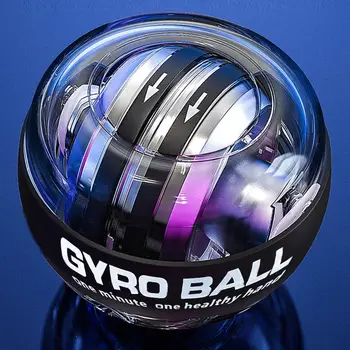 Светодиодный гироскопический мяч для упражнений Powerball с автозапуском с гироскопом для запястий и рук 19