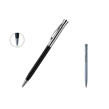 Фантастический дизайн модная карманная ручка для письма серебристый верх с черным корпусом лучший подарок для студентов и преподавателей 3 шт. 11