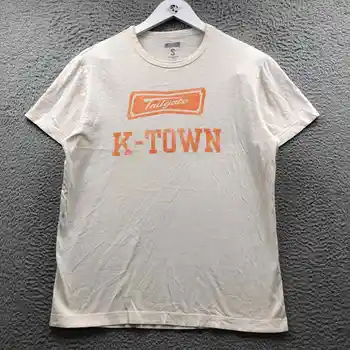 Мужская футболка Tailgate K-Town Small S с коротким рукавом и круглым вырезом, белая 19